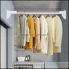 シャワーカーテンバスルームaessoriesバスホームガーデン50-120cmパンチ - 衣料品伸縮式ステンレススチールカーテンポール簡単インスタレーション