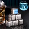 304 paslanmaz çelik buz küpleri bar soğutucular toksik olmayan şarap içecekler içecek viski bira su soğutucu serin buzul kaya izoterme kutusu ile
