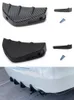 Universal modificado barbatana de tubarão spoiler traseiro pára-choques difusor acessórios do carro fibra carbono patternblack 1pcs4pcs pqywss108503876