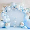 141 pièces bleu Macaron ballon guirlande arc Kit pour mariage bébé douche garçon fille enfants 1er anniversaire fête décoration Air Globos