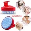 Silicone Shampooing Brosse Shampooings Massage Du Cuir CheveluBrosse Lavage Des Cheveux Peigne Corps Bain Spa MinceurMassage Nettoyer Brosses Épurateurs WLL276