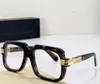 607 Ivory White/Gold Full Rim Optical Frame Glasses frame Vintage Square Eyeglasses for Men Fashion Hip hop Glasses with Box