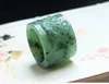 100 Real Jade Handmade Dragon Hetian Green Jade Ring Male et femelle Anneaux d'anneau de jade Anneaux Brand Mens 5917783