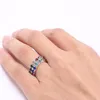 Mode en rad kristallring strass elastiska bröllopsringar