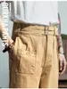 Erkek pantolon açık retro gurkha düz askeri üniforma orta bel ortası pantolon katı pamuk266s