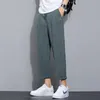 Pantaloni da uomo Hzirip 2021 Pantaloni corti maschili alla moda comodi e di qualità a vita alta casual estivi in seta di ghiaccio neri