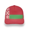 Wit -Rusland Baseball Cap 3D Custom Made Name Number Team Logo Blr Fishing Hat by Country Travel Wit -Russische Natie Vlag Hoofddeksel6961251