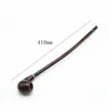 Pipa elegante lunga e sottile pipa da fumo finemente intagliata resina rossa legno lunghezza 410mm accessori per fumo EEB6016