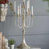 Titulares de vela de ferro grande artesanal retro vintage decoração branco candelabros vara titular casa decore decoração