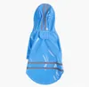 3 Color Hooded Pet Dogs PU Reflection Raincoats Waterproof Clothe For Small Dog Chihuahua Yorkie Dog-Rain coat Poncho Puppy Rain-Jacket SN2824