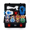 1 set 8 / pces beyblade explosion toys arena with launcher and metal box X0528