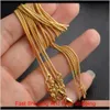 Promotion Sale 18K Gold Chain Necklace 1Mm 16In 18In 20In 22In 24In 26In 28In 30In Mixed Smooth Unisex Necklaces Vymr99509871