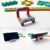 10色のスタイル24リンクWacky Tracks Snake Puzzle SnapとClick Sensory Fidget Toys不安ストレスリリーフADHDニーズ教育党は指を忙しくしています
