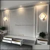 Wall Lamp Home Deco El Supplies & Garden Led Modern Living Room Bedroom Bedside White Sconce Creative Antlers Circar Aisle Corridor Indoor L