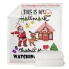 The latest 150X200CM blankets, in various size Santa Claus styles, are used for warm siesta blanket children and adults