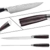 Xituo Wysokiej jakości noże kuchenne Zestaw Cleaver Chef Warzywa Nakiri Nakiri Knife Kiritsuke Stal nierdzewna Gotowanie 3PCS Set Razor Sharp