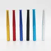 Bat Shape Metal One Hitter pipe 78mm/58mm Portable MultiColor Sniffer Snuff Snorter Tube Straw Nasal Small Mini Smoking Pipe