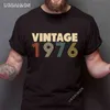 New Arrival Vintage 1976 Personalized Plain T-Shirts Cute Newest Tee Shirt Print Punk Tops Shirt Leisure 100% Cotton T Shirts Y220214