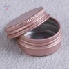 10ps High Quality Packaging Bottles Eye cream hair conditioner Tin Cosmetic Metal 10g Pink Empty Aluminum Pot Jars Cosmetic Containers With Lid