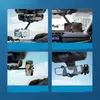 Supporto per telefono per auto Specchietto retrovisore Rotazione a 360° Supporto per visiera parasole Supporto per telefono GPS telescopico regolabile universale