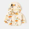 Bear Leader Toddler Boys Spring Casual Jackor Höst Born Girls Baby Cartoon Cute Hooded Coats Barnkläder 1-4Y 210708