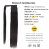 Synthetic Clip In Pony Tail Fake Hair Extension Ponytail Long Straight Wrap Around For Black Women Fashionable By Fashion Icon