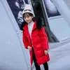 Kinderjack Meisjes Mid Long Koreaanse kinderkleding Midden- en grote winterjas 211027