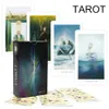 Tarot Deck 78 Cartões, Inglês Versão Divinate Holograma Papel, Adequado para Iniciantes, Jogos de Jogo Interativo