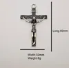 2021 Gold Silver Chain For Men Jesus Piece Trendy 18K Gold Plated Stainless Steel INRI Crucifix Cross Necklace Men