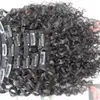 10-28 Inches Brazilian Water Curly Virgin Human Hair 120G Clip In Extension Full Head Natural Color