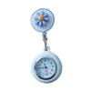 Clip d'infirmière pour femme sur montre rétractable Fob montres de poche personnel de la clinique montre suspendue fleur Design coloré pour cadeaux