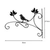 Stand for Flowers 3D Geometric Wall Hanging Balcony Plant Flower Pot Wrought Iron Hooks Holder Wall-Mounted Basket Bracket Plant 210615