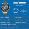 Klockor Mäns Fashion Watch Luxury Brand Curren Sport Armbandsur Casual Quartz Business Watch Man Klocka Vattentät 30 m Reloj Q0524