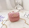 Moda bambini borsa mini borsa quadrata ragazzi e ragazze catena borse a tracolla zero portafoglio