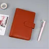 Colorato creativo impermeabile Macarons Binder Hand Ledger Notebook A5 / A6 Shell Copertina a fogli mobili diario di cancelleria per studenti