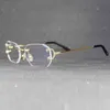 2022 Fabriks grossist Ny vintage Piccadilly Clear Glass Frame för trendiga unika lyxiga glasögon som läser datorkvinnor och män