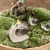 Oggetti decorativi Figurine Ceramica creativa Piccola lumaca Artigianato Decorazione domestica Giardino Bonsai Piante grasse Ornamenti per vasi di fiori