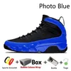 Com Box Gym Chile vermelho Jumpman 9 homens basquete tênis do mundo Preto branco Citrus University Ouro UNC Racer Foto Azul tênis masculino esportivo Tênis 40-47