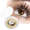 2 Pair Reusable Self Adhesive Eyelashes Without Glue Self-adhesive False Lashes with Crystal Box 3D Natural Look Fake Eyelash