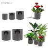 Sacs de culture de plantes de 1/2/3/5/7/10 gallons, Pots en tissu Non tissé à aération, conteneur de racines, Pots auto-absorbants respirants et dégradables BJ29