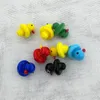 Colori solidi Yellow Duck UFO Glass Carb Caps Accessori per fumatori di tabacco Strumenti Dab multicolori per chiodi al quarzo