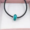 DIY Charm Bransoletki Biżuteria Pandora Murano Spacer Dla Bransoletka Making Bangle Teal Faceted Szkło Design Spacer Koralik Dla Kobiet Mężczyźni Urodziny Prezenty Wedding Party 791606 \ t