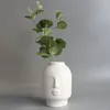 Home Decor Creative Ceramic Vase for Flowers Human Face Lip Design Living Room Decor Plant Pots Decorative Room Aesthetic