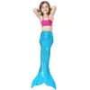 2021 3-10Y baby badpak tail zeemeermin kostuum kinderen badmode meisjes zwemmen outfits kinderen strand slijtage Iqir