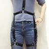 Cinture da donna sexy in pelle regolabile corsetto sottile imbracatura per il corpo punk gotico gamba bondage gabbia bretelle cinturino in vita