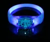 Fournitures de fête Contrôle du son activé par la musique Led clignotant Bracelet Light Up Bangle Bracelet Club Party Bar Cheer Lumineux Main Anneau Glow Stick SN3255