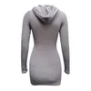 Casual Dresses 2021 Women Sexy Autumn Winter Solid Color Long Sleeve Slim Mini Dress Knitted Sweater Robe Vestidos S-2XL Femme