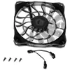 ID-COOLING – ventilateur de refroidissement contrôlé PWM, 120mm, avec caoutchouc anti-vibration, grand flux d'air de 53,6 cfm, mince, épaisseur de 15mm, pour petit boîtier