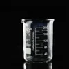 Lab levererar 4st/set 50 ml/100 ml/150 ml/200 ml Klar borosilikatglasb￤gare med skala Line Measuring Cup Laboratory Chemistry Equipment