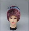 Мода женская меховая шляпа для зимой натуральный REX CAP кролика русская женская головная уборная марка теплые шапочки 2111126